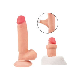 Pr�tese Real�stica Dupla Camada 19,4X4,2Cm Com Escroto