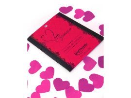 P�tala de cetim perfumado em formato de cora��o - La Pimienta