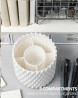Lebenrich Porta-lpis giratrio para mesa, 5 compartimentos, organizador de caneta branco exclusivo, suprimentos de mesa e acessrios para mulheres e meninas, porta-lpis para escritrio, casa e material de arte