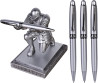 Porta-canetas Knight, porta-canetas executivo Knight com 3 canetas legais, organizadores de mesa, suporte criativo para canetas, presente decorativo para escritrio e casa