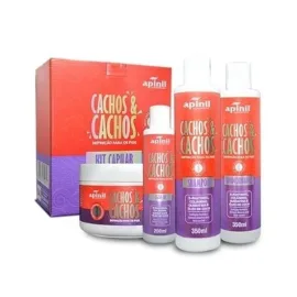 Kit Capilar Cachos & E Cachos (Shampoo, Condicionador, Leave In, M�scara)