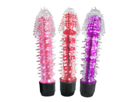 Vibrador  Prova De gua Translcido e Transparente com Textura