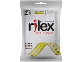Preservativo Extra Large (56 mm de diâmetro) com 3 unidades - Rilex