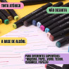 Conjunto de Canetas Marcador Permanente Canetinhas para Colorir Touch com Ponta Dupla para Desenhos Profissional e Escolar com Duas Pontas Hidrogrficas com Estojo para Transporte Brashopmall (80)