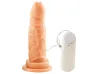 Pr�tese 15,4 x 4 cm c/ Ventosa e Vibrador Externo - �xtase