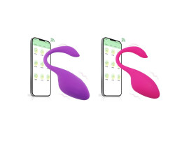 C�psula Wireless com 9 modos de vibra��o e com Controle Via App - Ruby - VM