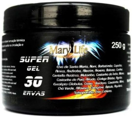 Super Gel 30 Ervas 250g 6 Und Efeito Quente E Frio Mary Life