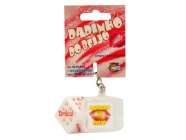 Dado com chaveiro beijo - Divers�o ao cubo 