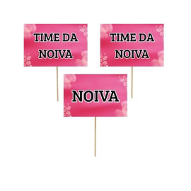 8 Placas Noiva, Time Da Noiva Para Despedida De Solteira 10X15Cm