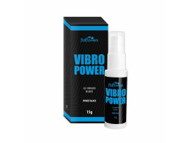 Gel Beij�vel com Sabor Power Black Vibro Power 15g - Hot Flowers