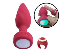 Plug Anal com Touch / Controle Remoto em Formato de Anel