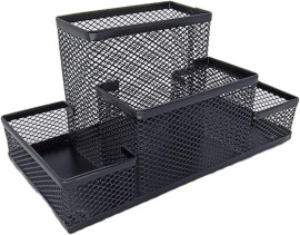 Porta Laps, Caneta, Clips, Lembrete, Aramado, Preto