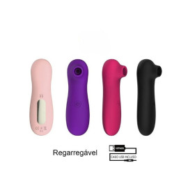 Estimulador Clitoriano Com 10 Vibraes E Suco (Recarregvel) Usb