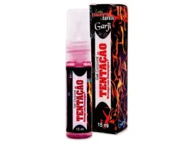 Gel Comest�vel Tenta��o Morango com Champagne - 15 ml spray - Garji