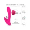 Vibrador Com Estimulador De Ponto G E Clit�ris Com Suc��o Recarreg�vel Dawn