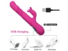 Vibrador Arya Telescopic Vai e Vem com Estimulador Rotativo de Clit�ris USB - VibraToy
