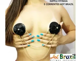 Nipple Cover Fitinha com Correntes - Hot Brasil