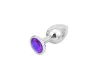 Plug de Metal com Joia Tamanho M�dio (8,5 cm) - VM