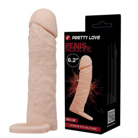 Capa Peniana Em Tpr Com Anel Escrotal - Pretty Love Medium