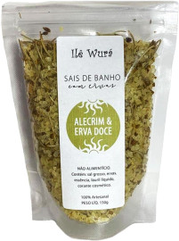 Sais de banho ALECRIM COM ERVA DOCE Il Wur com Essncia e Espumante para Chuveiro/Banheira