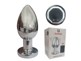 Plug Anal com Vibrador e Controle Remoto - Tamanho M - SI - Importado