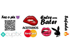 Tatuagens er�tica (cartela com 8 tatugens) - VibraToy