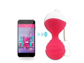 C�psula vibrat�ria Bullet para pompoarismo sem fio recarreg�vel com controle bluetooth (via aplicativo de celular) - Importado