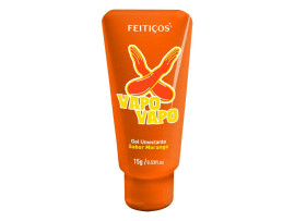 Gel Lubrificante Beijvel Vapo Vapo - Sabor Morango 15g - Feitios Aromticos