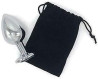Plug Silver Metal Trainer Kit, adequado para iniciantes, 3 peas/set - Light Blue Heart Diamond Trainer Kit plug anais feminino grande