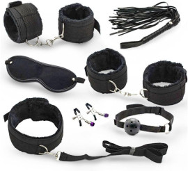 Kit Algema Sexual Brinquedos Sexuais 7 Peas Sexuais Brinquedos Sexuais Adultos Para Casal (Preto)