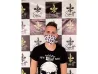 M�scara de prote��o 100% algod�o estampada - Santt