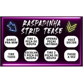 Raspadinha Strip Tease -10 Unidades