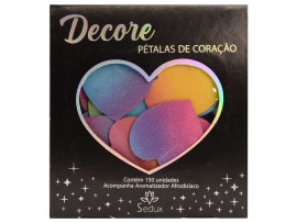 P�talas De Cora��o Decore Cores 150 Unidades Com Aromatizador Afrodis�aco Sedux
