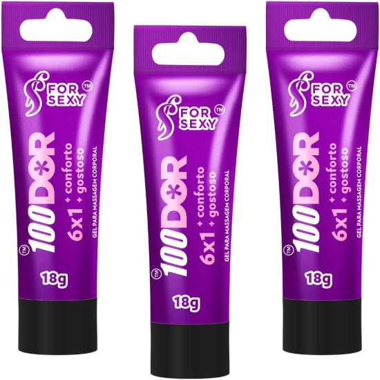 Kit Gel Dessensibilizante 100dor 6x1 18g For Sexy - 3 Unidades