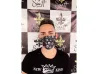 M�scara de prote��o 100% algod�o estampada - Santt