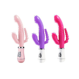 Vibrador De Ponto G E Clitris  Pilha Aa - Jelly - 3 Em 1