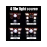 Lanterna De Cabe�a 5 Leds Recarreg�vel