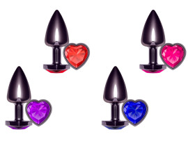 Plug Anal Unique Fum em Formato de Corao - La Pimienta