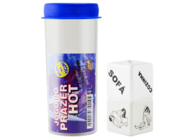 Dados Jogo do Prazer Hot Glow 2 Dados (Brilha no Escuro) - Divers�o ao cubo