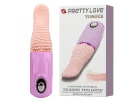Vibrador em Formato de L�ngua (Simulador de Sexo Oral) Recarreg�vel - Importado