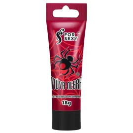 Gel Esquenta E Vibra Unissex Vi�va Negra 18g - For Sexy