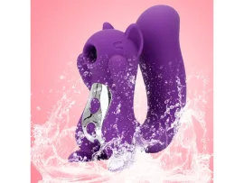 Vibrador em Formato de Esquilo com Suc��o - VibraToy