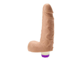 Prtese Fogo da Paixo Escroto e Vibrador Interno 14,8 x 5 cm - Hot Flowers