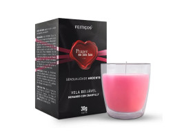Vela Beij�vel Sensualidade Ardente - Morango com Chantilly 30g - Feiti�os Arom�ticos