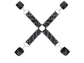 Separador em X com Algemas e Tornozeleiras - La Pimienta