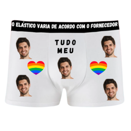 Cueca Lgbt Boxer Personalizada Com Sua Foto