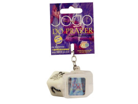 Dado com chaveiro jogo do prazer posi��es h�tero (brilha no escuro) - Divers�o ao cubo 