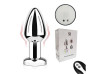 Plug Anal em Ao com Vibro e Controle Remoto - Tamanho P - SI