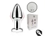 Plug Anal em A�o com Vibro e Controle Remoto - Tamanho P - SI