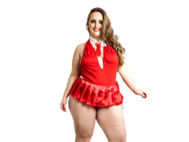 Fantasia Estudante Fogosa Plus Size - Fcil Prazer